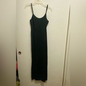 Vintage American Maid Womens Black Sheer Full Slip Size S Small 34 34”